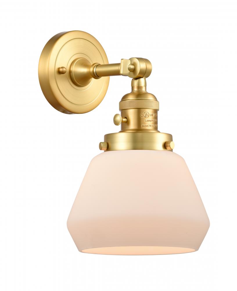 Fulton - 1 Light - 7 inch - Satin Gold - Adjustable Sconce