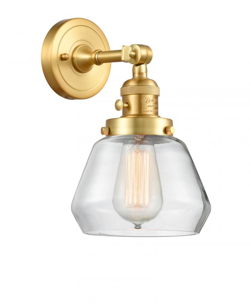 Fulton - 1 Light - 7 inch - Satin Gold - Adjustable Sconce