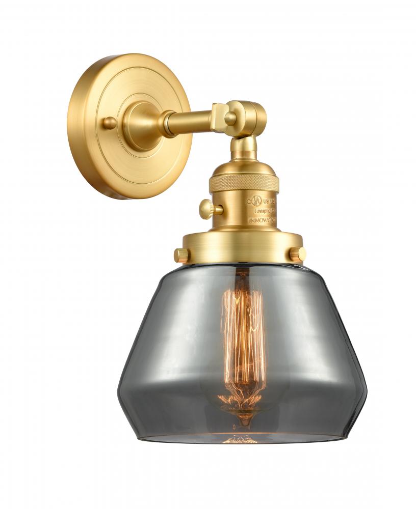 Fulton - 1 Light - 7 inch - Satin Gold - Adjustable Sconce