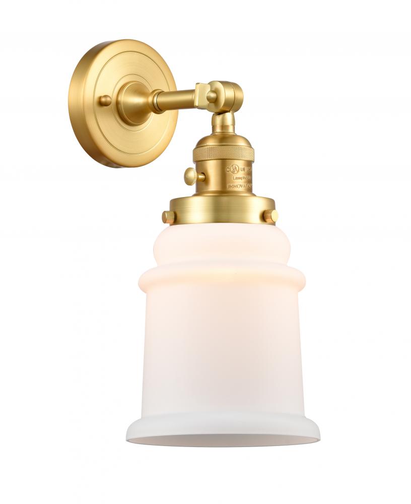 Canton - 1 Light - 7 inch - Satin Gold - Adjustable Sconce