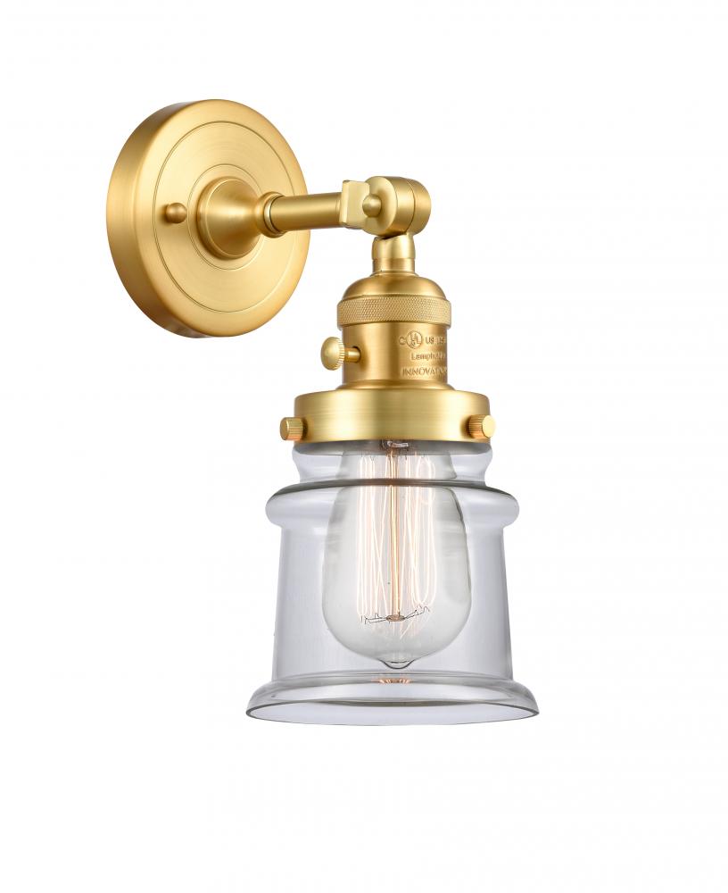 Canton - 1 Light - 5 inch - Satin Gold - Adjustable Sconce