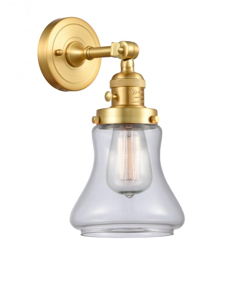 Bellmont - 1 Light - 7 inch - Satin Gold - Adjustable Sconce