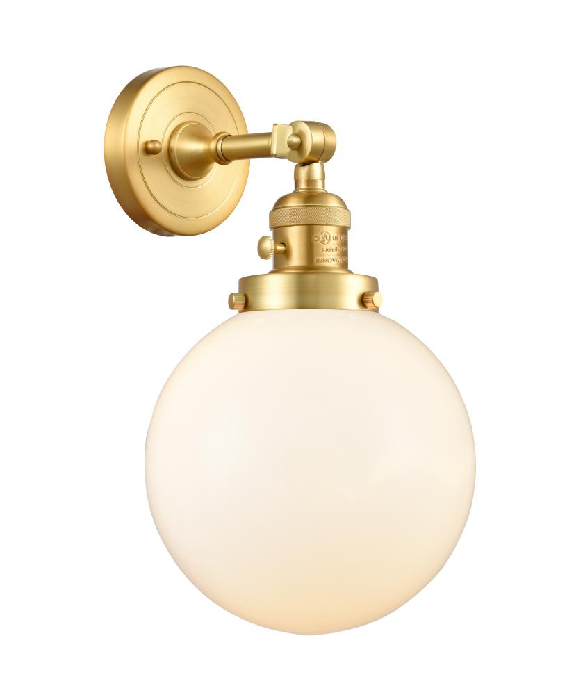 Beacon - 1 Light - 8 inch - Satin Gold - Adjustable Sconce