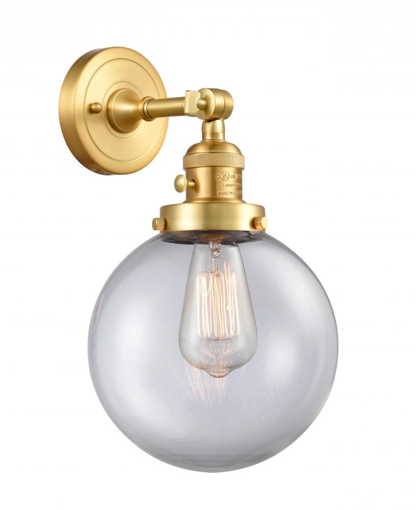 Beacon - 1 Light - 8 inch - Satin Gold - Adjustable Sconce