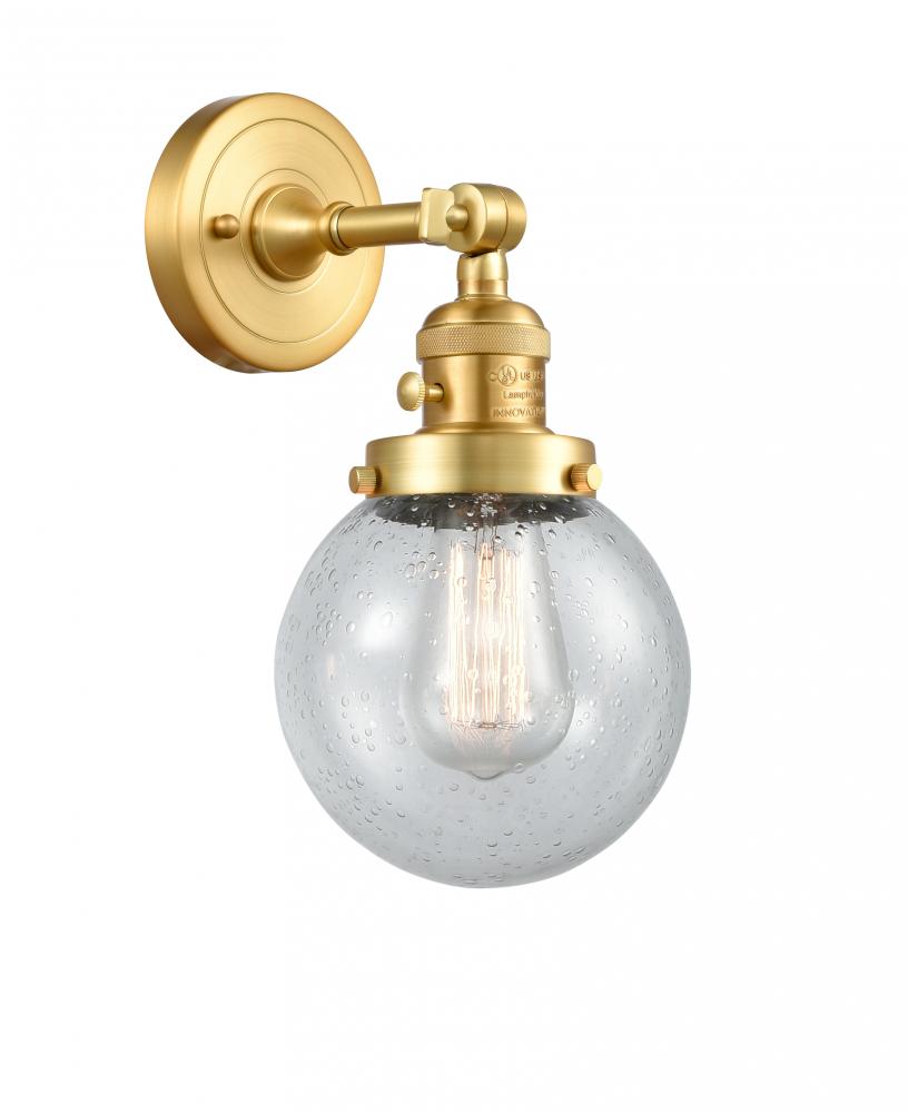 Beacon - 1 Light - 6 inch - Satin Gold - Adjustable Sconce