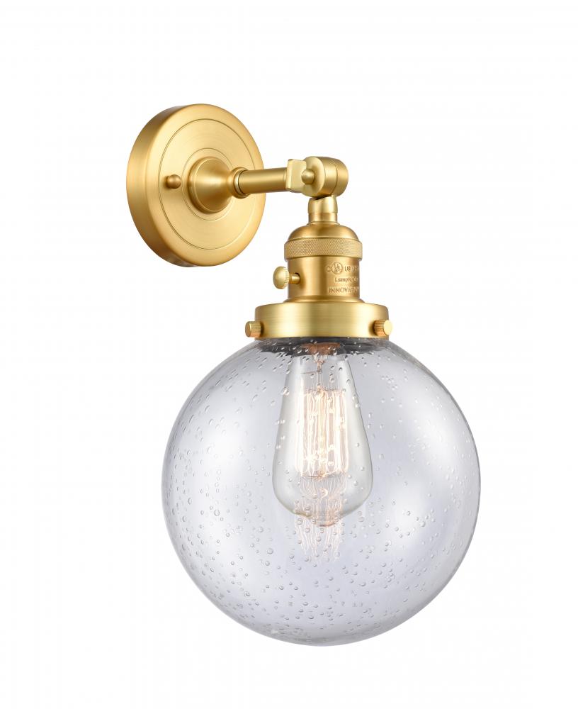 Beacon - 1 Light - 8 inch - Satin Gold - Adjustable Sconce