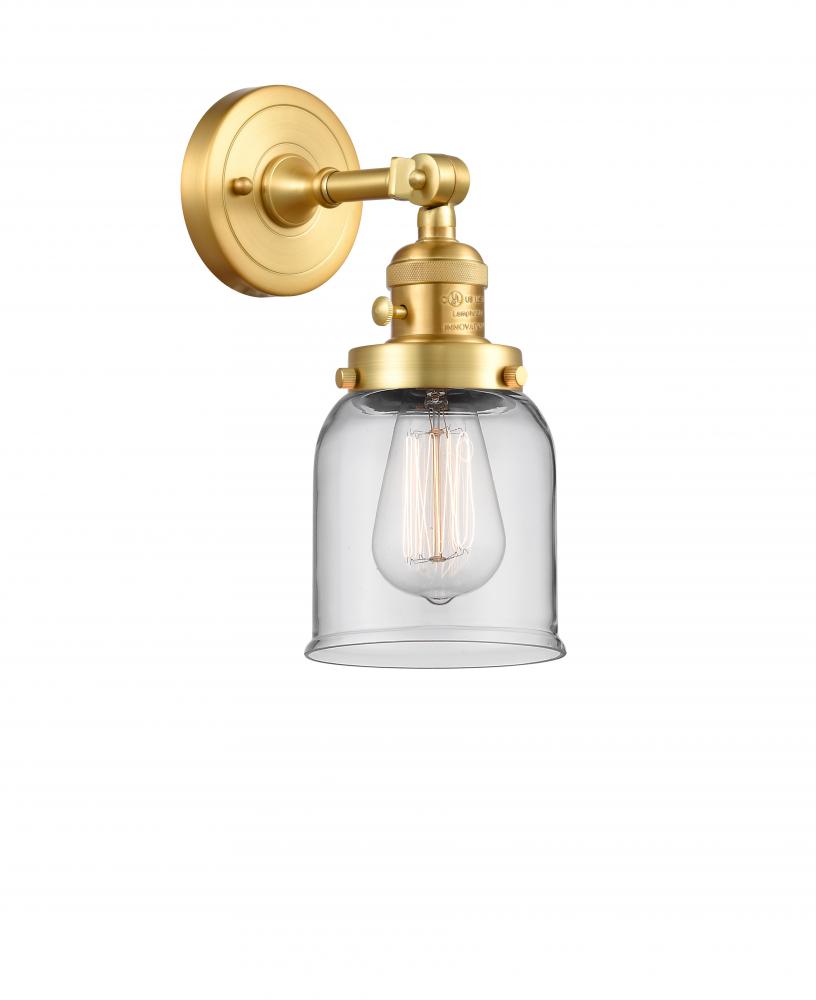 Bell - 1 Light - 5 inch - Satin Gold - Adjustable Sconce