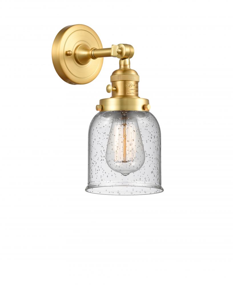 Bell - 1 Light - 5 inch - Satin Gold - Adjustable Sconce