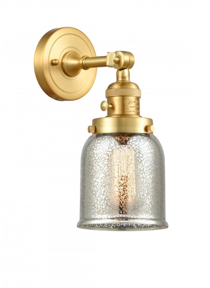 Bell - 1 Light - 5 inch - Satin Gold - Adjustable Sconce