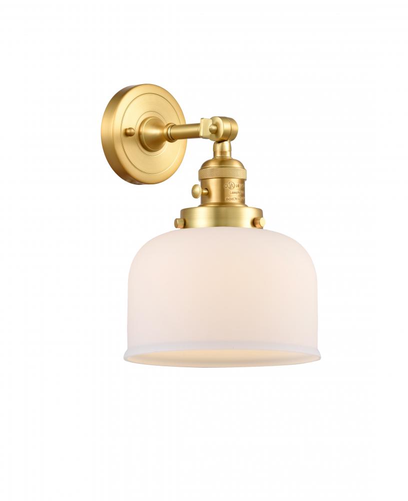 Bell - 1 Light - 8 inch - Satin Gold - Adjustable Sconce