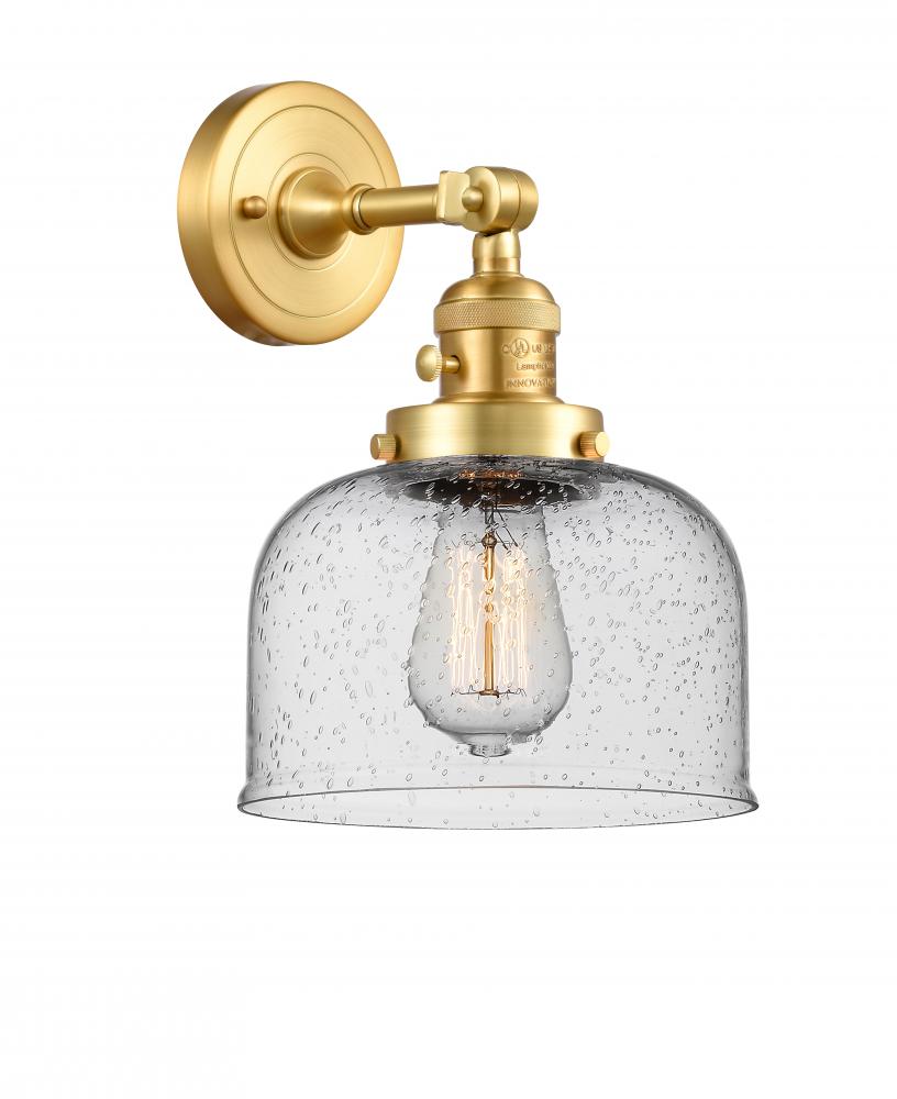 Bell - 1 Light - 8 inch - Satin Gold - Adjustable Sconce
