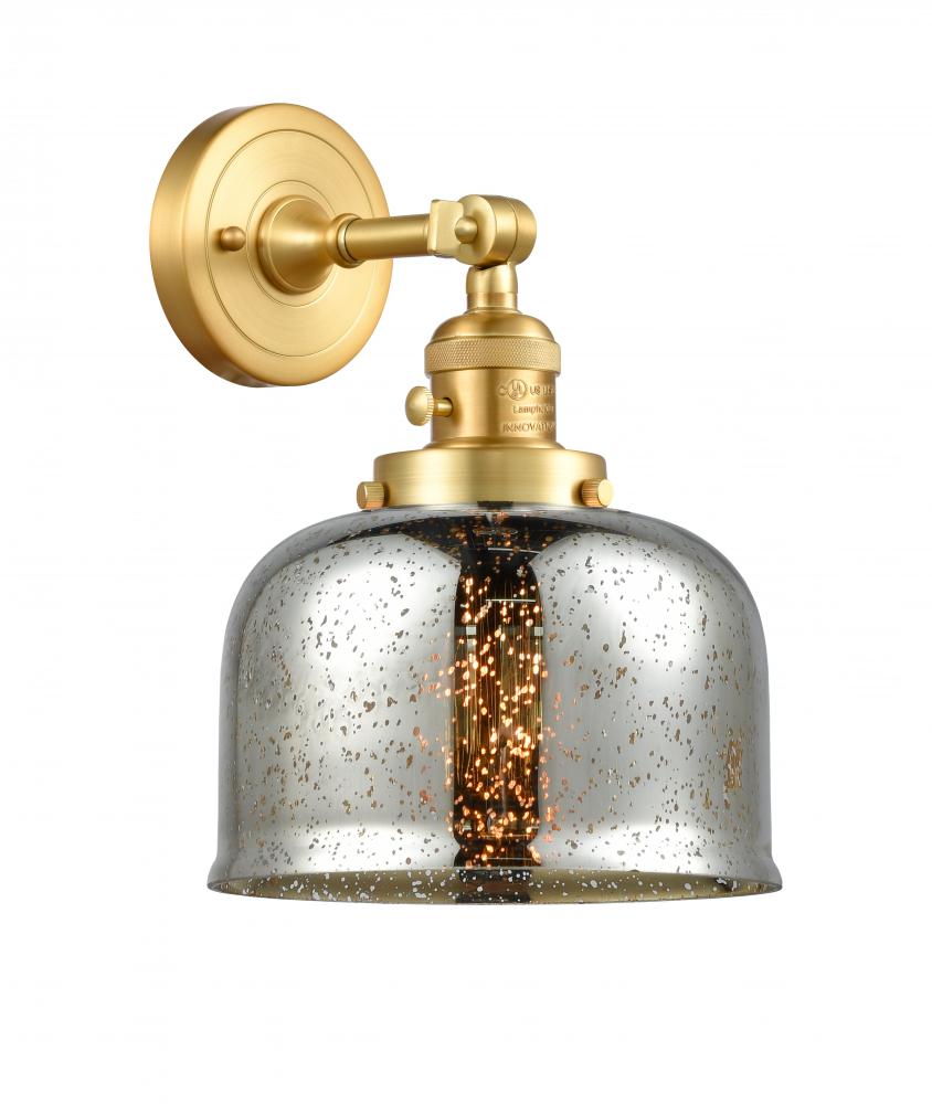 Bell - 1 Light - 8 inch - Satin Gold - Adjustable Sconce