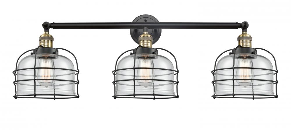 Large Bell Cage 3 Light Bath Vanity Light