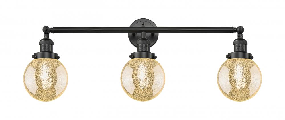 Beacon - 3 Light - 30 inch - Matte Black - Bath Vanity Light