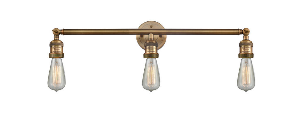 Bare Bulb 3 Light Bath Vanity Light
