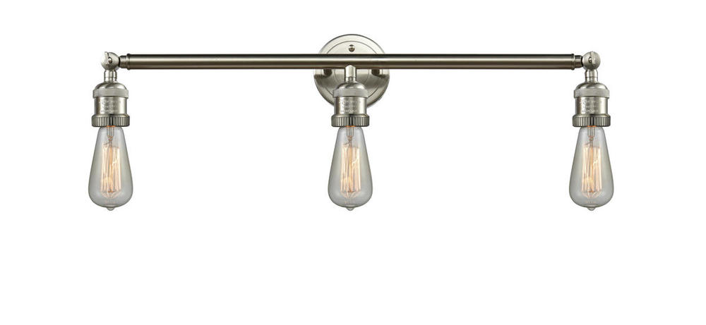 Bare Bulb 3 Light Bath Vanity Light