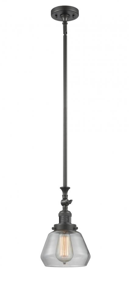 Fulton - 1 Light - 7 inch - Oil Rubbed Bronze - Stem Hung - Adjustable Mini Pendant