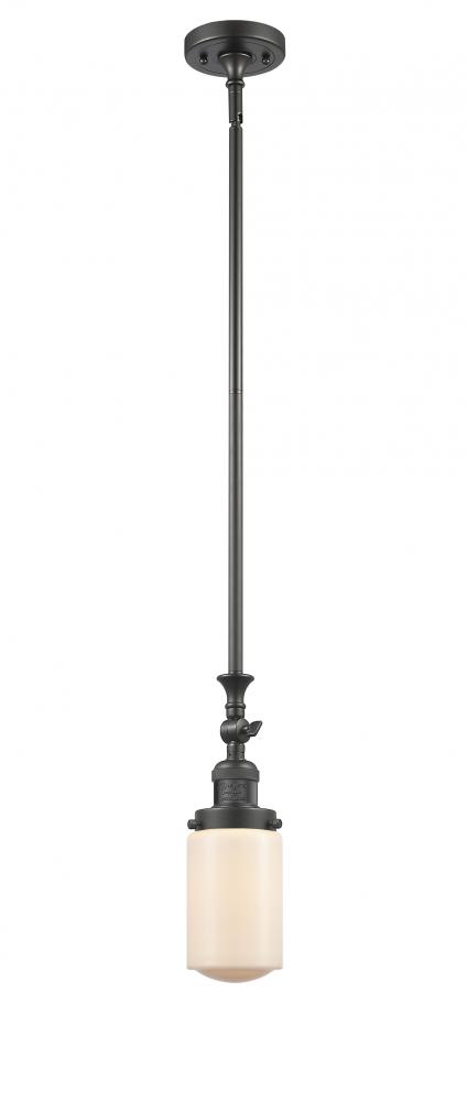 Dover - 1 Light - 5 inch - Oil Rubbed Bronze - Stem Hung - Adjustable Mini Pendant
