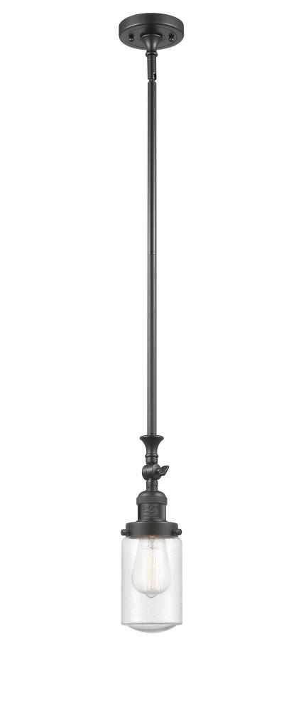 Dover - 1 Light - 5 inch - Oil Rubbed Bronze - Stem Hung - Adjustable Mini Pendant
