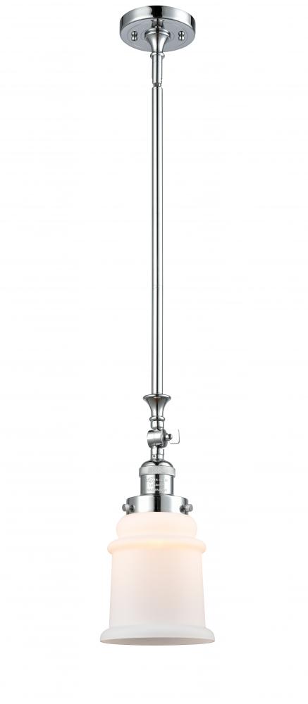 Canton - 1 Light - 6 inch - Polished Chrome - Stem Hung - Adjustable Mini Pendant
