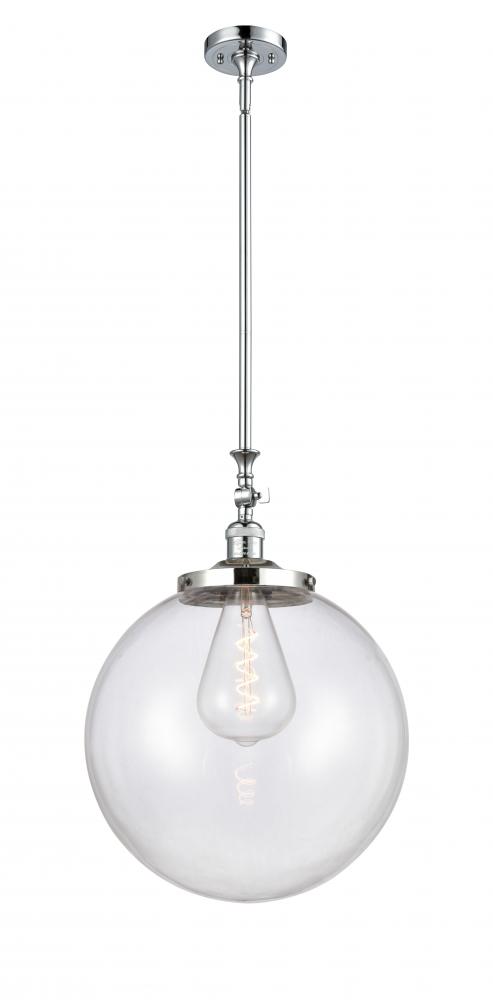 Beacon - 1 Light - 16 inch - Polished Chrome - Stem Hung - Adjustable Mini Pendant