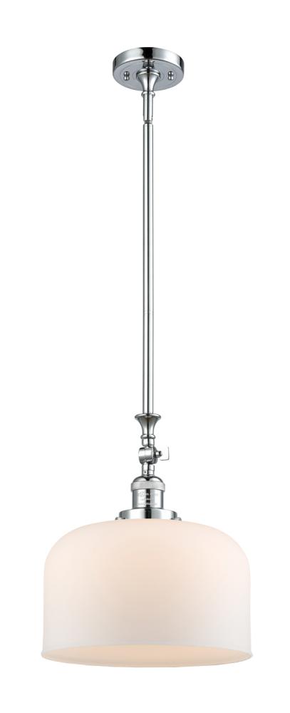 Bell - 1 Light - 12 inch - Polished Chrome - Stem Hung - Adjustable Mini Pendant