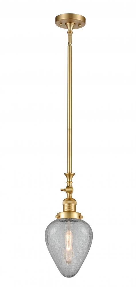 Geneseo - 1 Light - 7 inch - Satin Gold - Stem Hung - Adjustable Mini Pendant