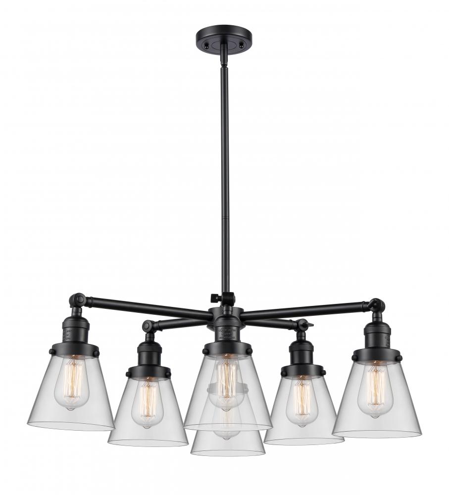 Small Cone 6 Light Chandelier