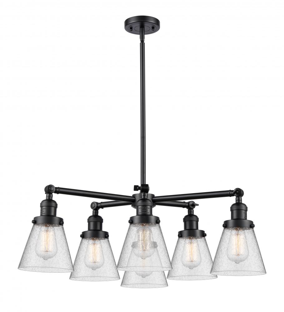 Small Cone 6 Light Chandelier