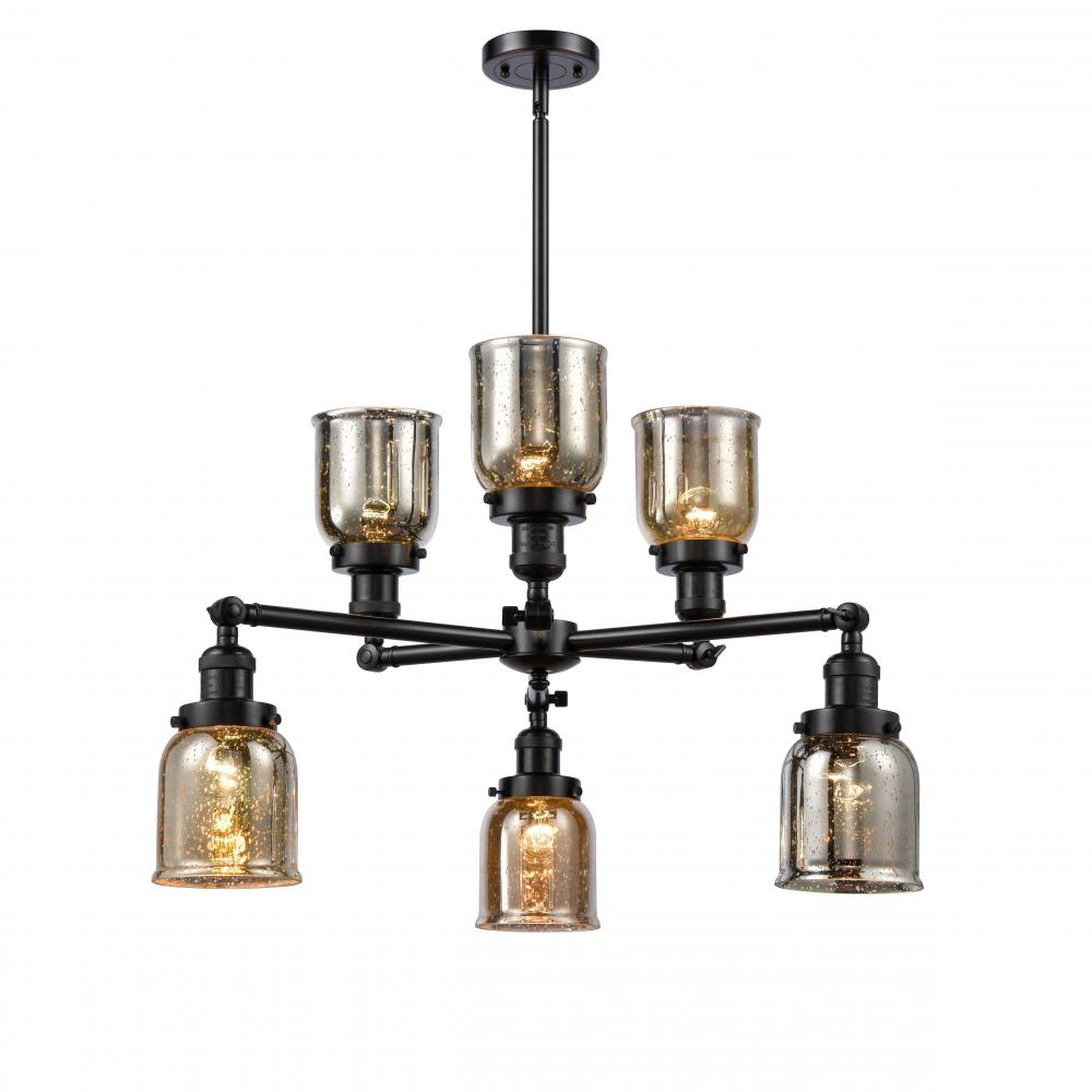 Small Bell 6 Light Chandelier