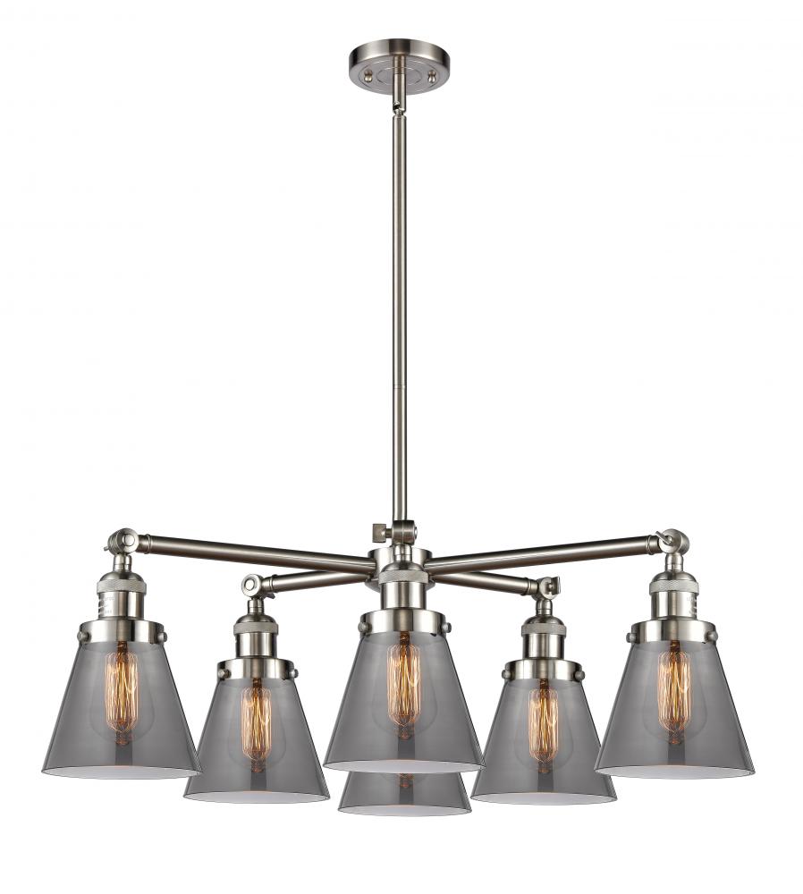 Small Cone 6 Light Chandelier