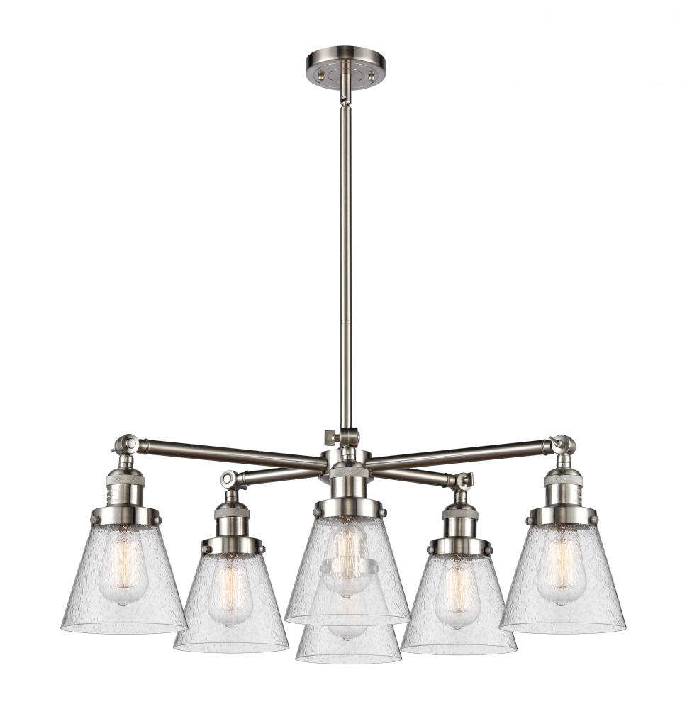 Small Cone 6 Light Chandelier