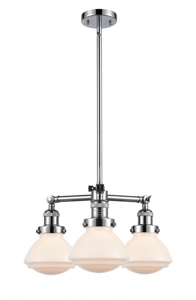 Olean - 3 Light - 19 inch - Polished Chrome - Stem Hung - Chandelier