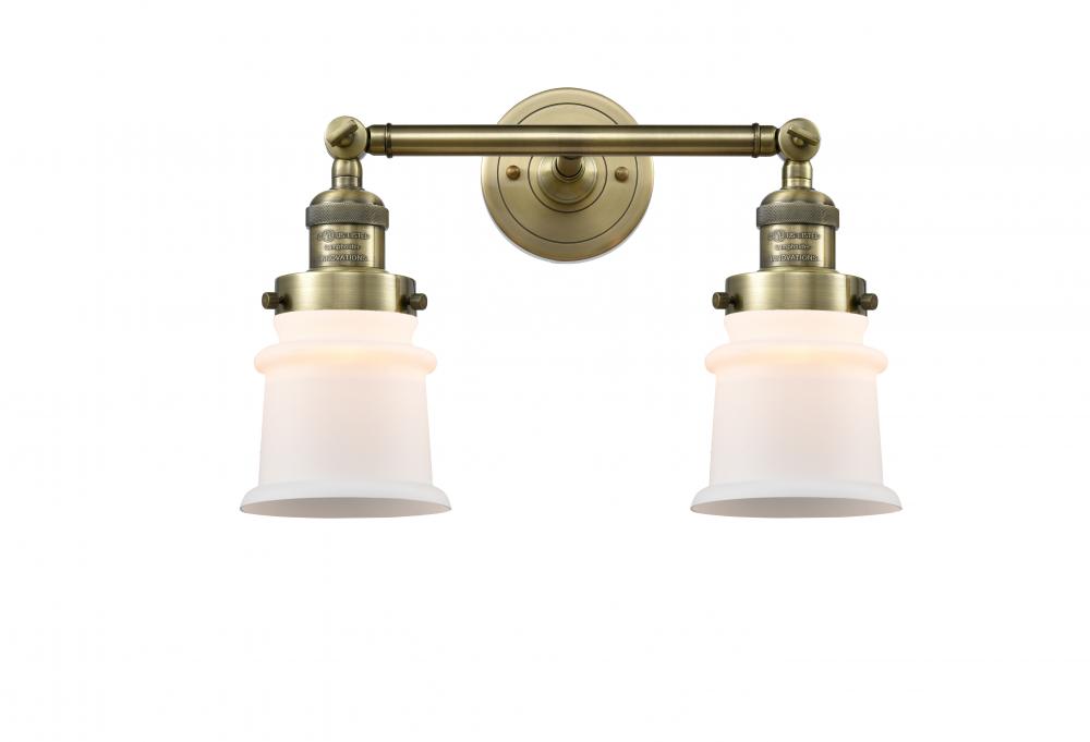 Canton - 2 Light - 17 inch - Antique Brass - Adjustable Bath Vanity Light