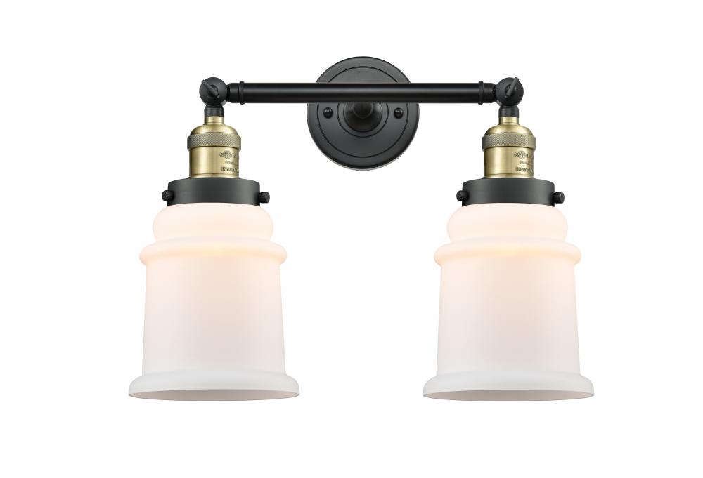 Canton - 2 Light - 17 inch - Black Antique Brass - Adjustable Bath Vanity Light