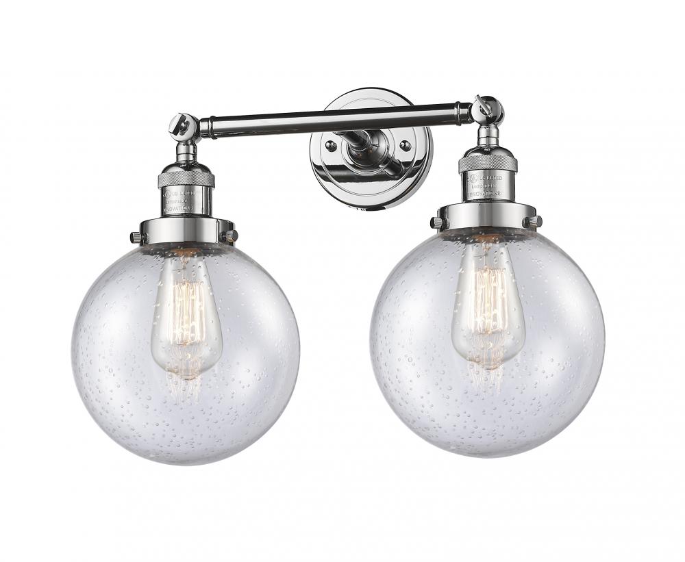 Beacon - 2 Light - 19 inch - Polished Chrome - Adjustable Bath Vanity Light