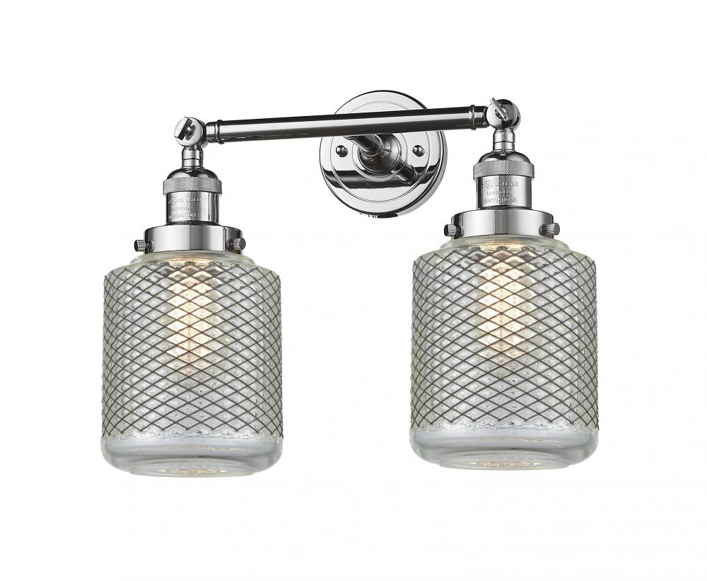 Stanton - 2 Light - 16 inch - Polished Chrome - Adjustable Bath Vanity Light