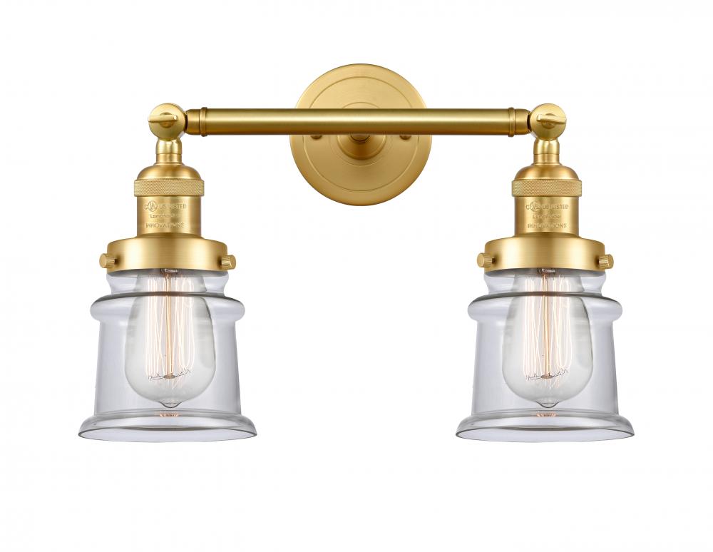 Canton - 2 Light - 17 inch - Satin Gold - Adjustable Bath Vanity Light