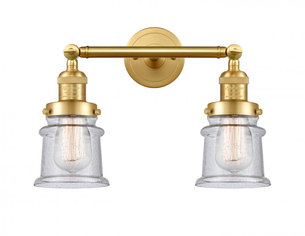 Canton - 2 Light - 17 inch - Satin Gold - Adjustable Bath Vanity Light