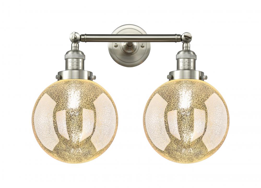 Beacon - 2 Light - 19 inch - Brushed Satin Nickel - Adjustable Bath Vanity Light