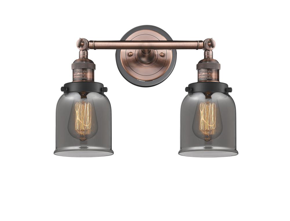 Bell - 2 Light - 16 inch - Antique Copper - Adjustable Bath Vanity Light
