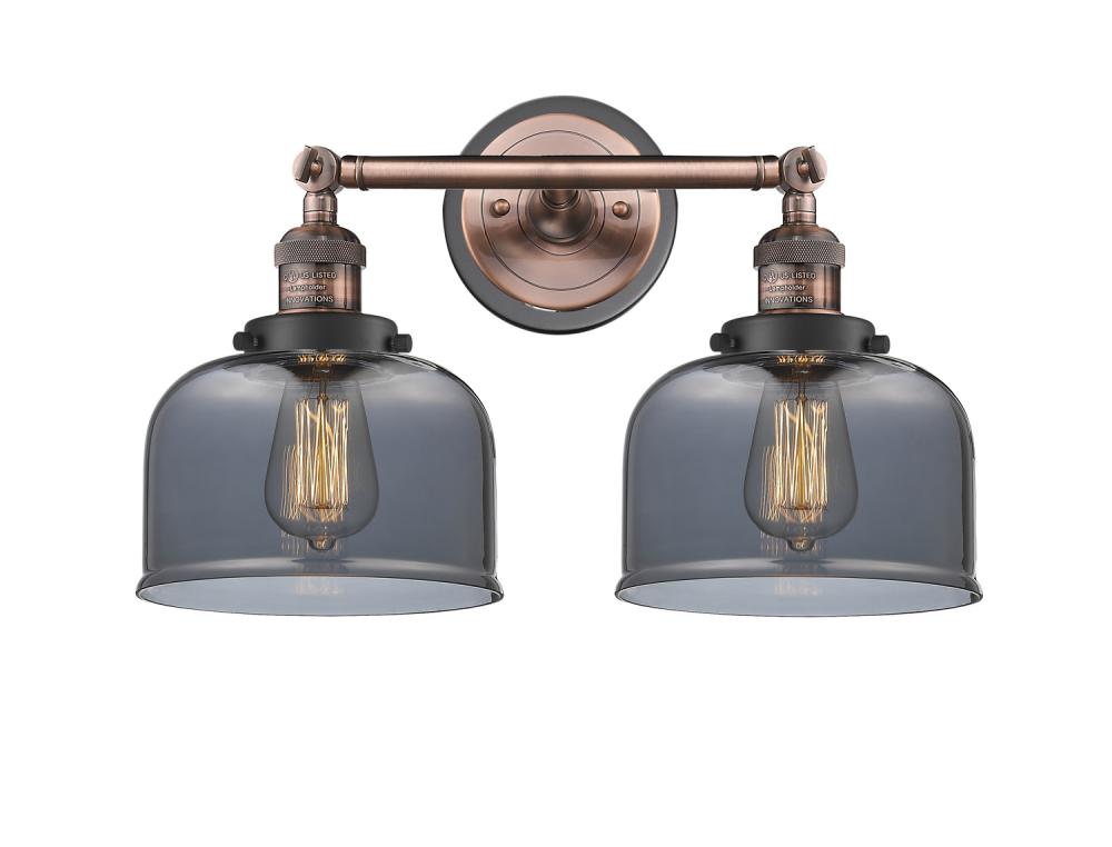Bell - 2 Light - 19 inch - Antique Copper - Adjustable Bath Vanity Light
