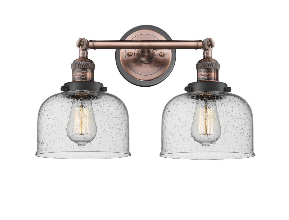 Bell - 2 Light - 19 inch - Antique Copper - Adjustable Bath Vanity Light