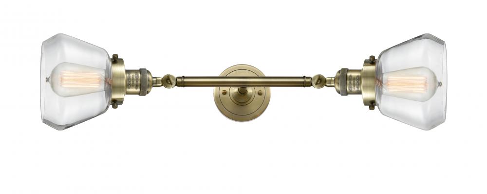 Fulton - 2 Light - 7 inch - Antique Brass - Adjustable Bath Vanity Light