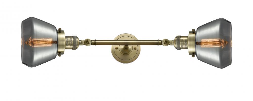 Fulton - 2 Light - 7 inch - Antique Brass - Adjustable Bath Vanity Light
