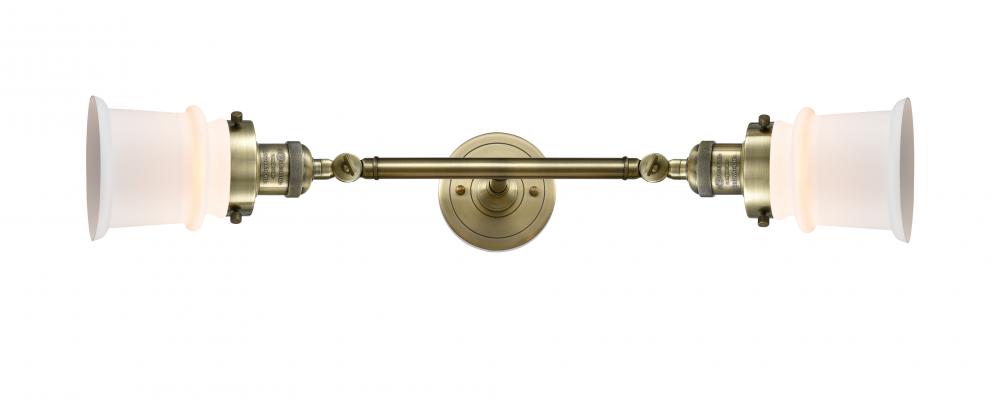 Canton - 2 Light - 6 inch - Antique Brass - Adjustable Bath Vanity Light