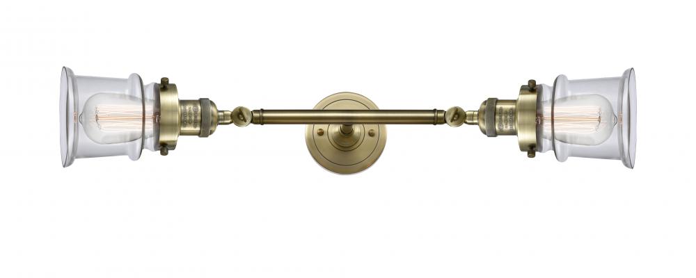 Canton - 2 Light - 6 inch - Antique Brass - Adjustable Bath Vanity Light