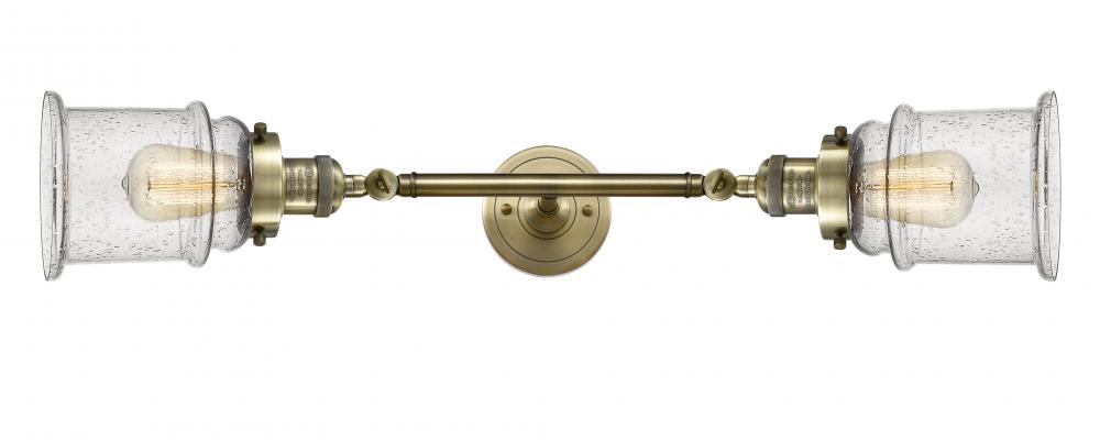 Canton - 2 Light - 6 inch - Antique Brass - Adjustable Bath Vanity Light