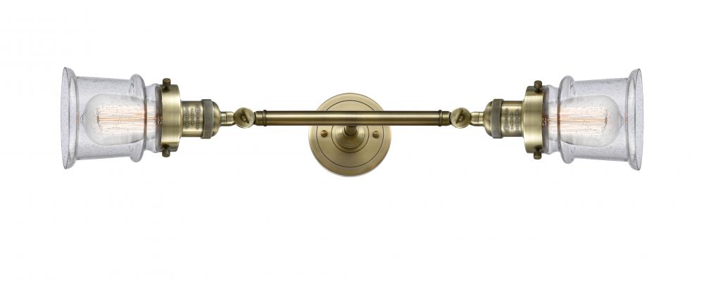 Canton - 2 Light - 6 inch - Antique Brass - Adjustable Bath Vanity Light