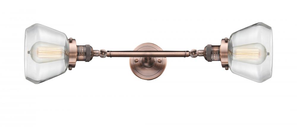 Fulton - 2 Light - 7 inch - Antique Copper - Adjustable Bath Vanity Light